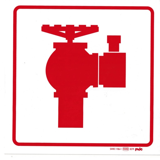 [TGA290FB4] Sign Fire Hydrant 290X290