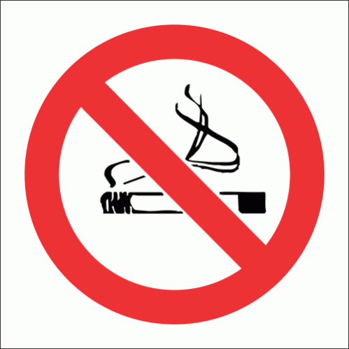 [TGA290PV1] Sign Smoking Prohibited 290X290