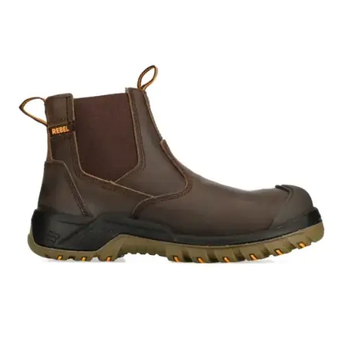 somedayスタースプリグスツールDX ブラウン Rebel Crazy Horse Chelsea Brown - Boot from FTS Safety
