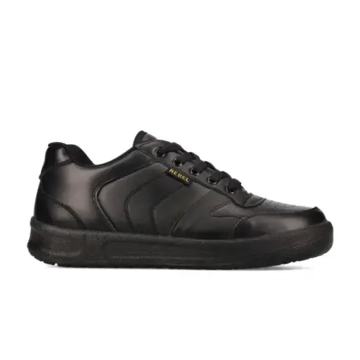 [RE508BK/NST] Rebel Workpro Black Shoe (NSTC)