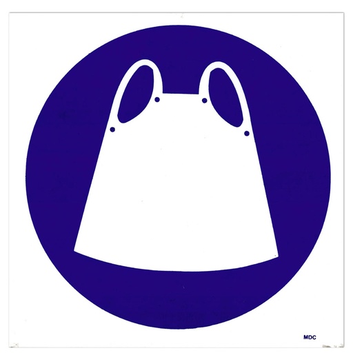 [TGA290MV9] Sign Apron Shall Be Worn 290X290