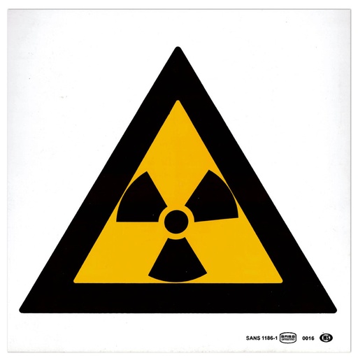 [TGA290WW6] Sign Radiation Hazard 290x290 