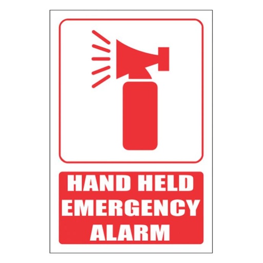 [TGA190FB13] Sign Hand Held Emergency Alarm 190X190