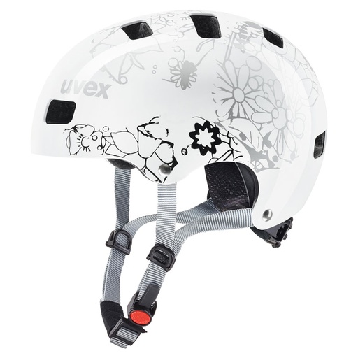 [HUW4148191315] uvex kid 3 white flower cycle helmet 51-55