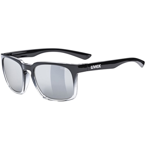 [EUB5320082916] Uvex lgl 35- Black clear /mir. Silver sunglasses