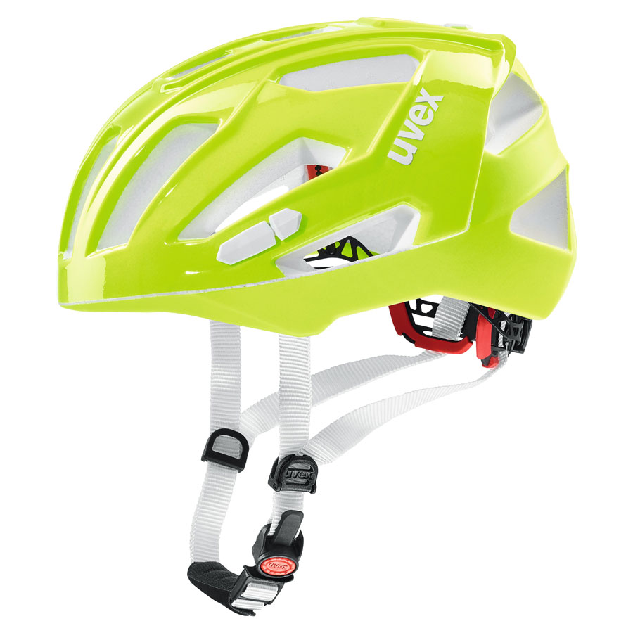 uvex neon-lime quatro xc cycling helmet