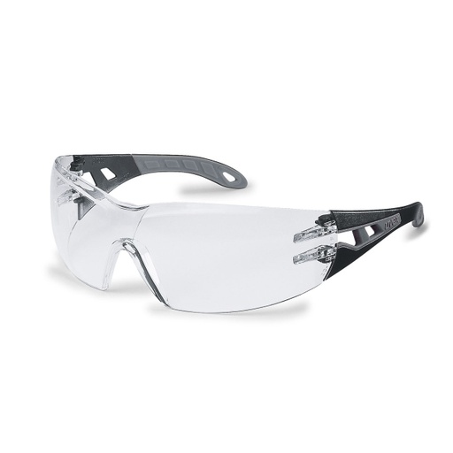 [9192080] uvex pheos clear blk/grey safety specs