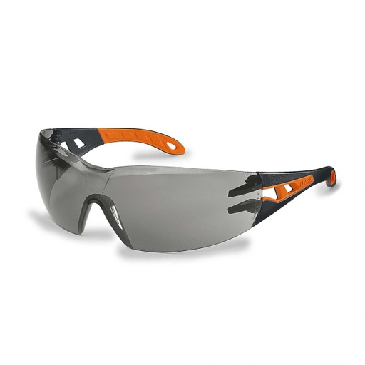 [9192245] uvex pheos blk/orange dark safety specs