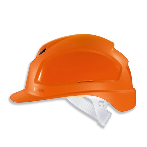 [9772230] uvex pheos orange hard hat with ratchet