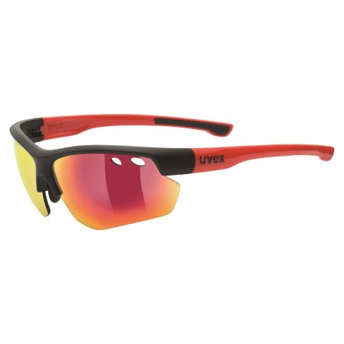 [S5309782316] uvex sportstyle 115 black mat red spec