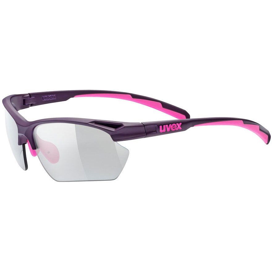 uvex sportstyle 802 v small purple pink cycling sunglasses from