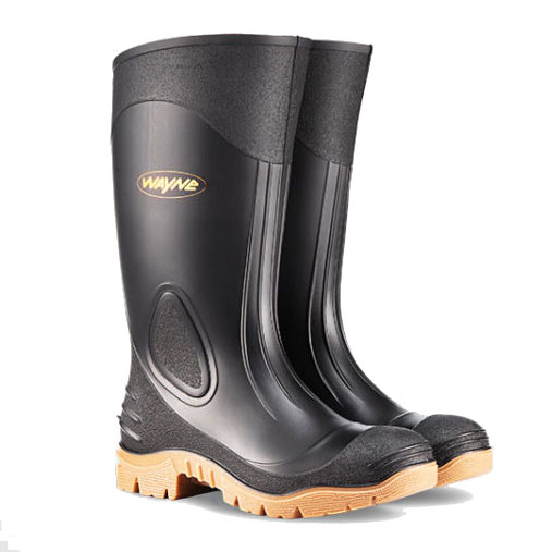 Wayne Egoli 2 NSTC - Black/Toffee Gumboot