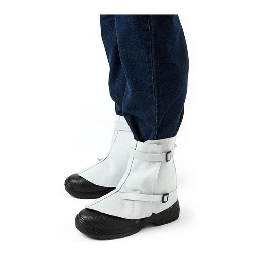 [ODADH-SPAT] REBEL Chrome Leather Ankle Spats(Plastic Buckle)