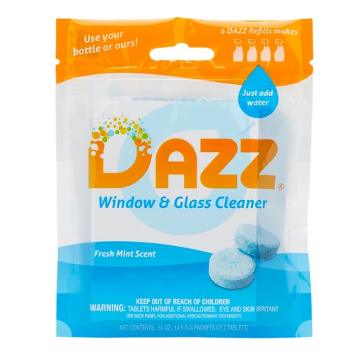 [DazzW&GRefill] DAZZ Window & Glass Cleaner Tablet - Refill Pack