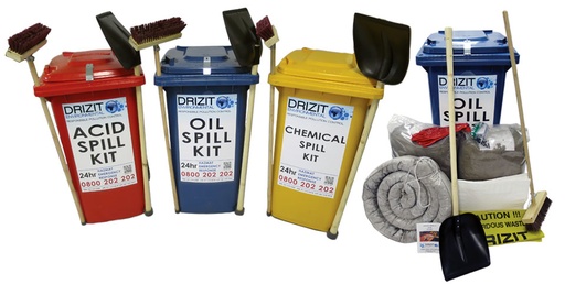 [DPDSK30000] Drizit Oil Wheely Bin Spill Kit (240L)