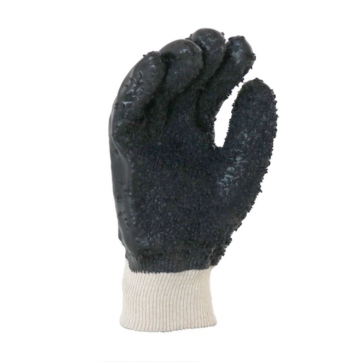 [GDBGPVCKWBC] Dromex Black Chip Palm Pvc Glove