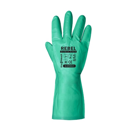 Green Nitrile Chemical Gloves