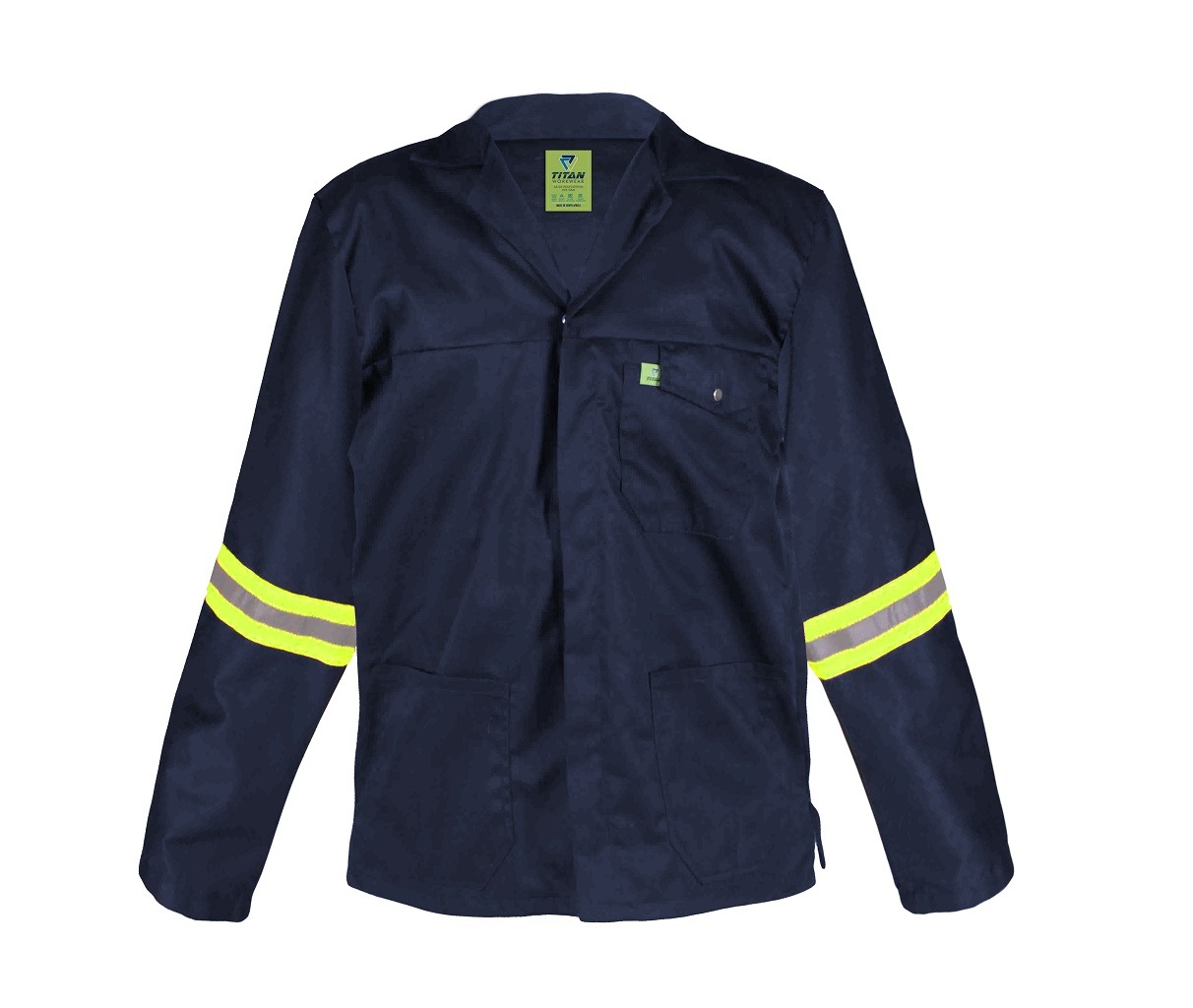 Titan Premium Navy Blue Workwear Jacket (with Reflective) from FTS