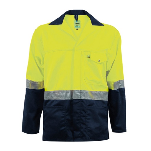 [WSLTT03J] Titan Premium Lime/Navy 2tone Reflective Jacket