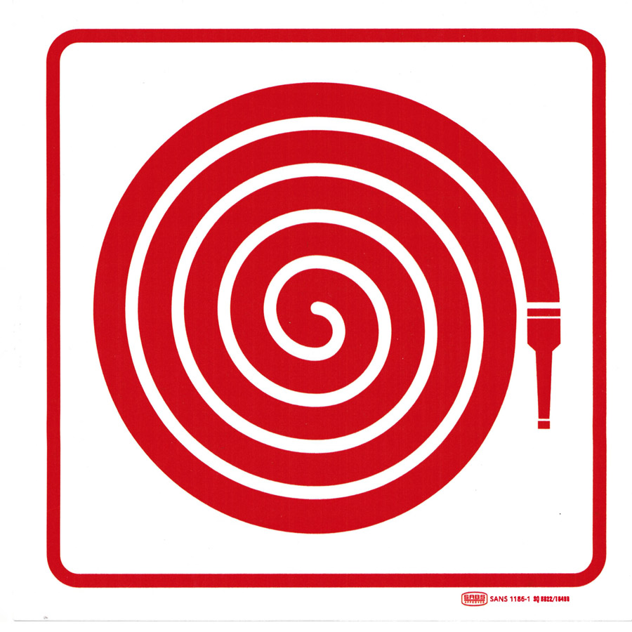Sign fire Hose 190X190 from FTS Safety