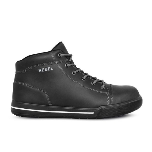 [RE420BK] Rebel Hi Top Black Boot