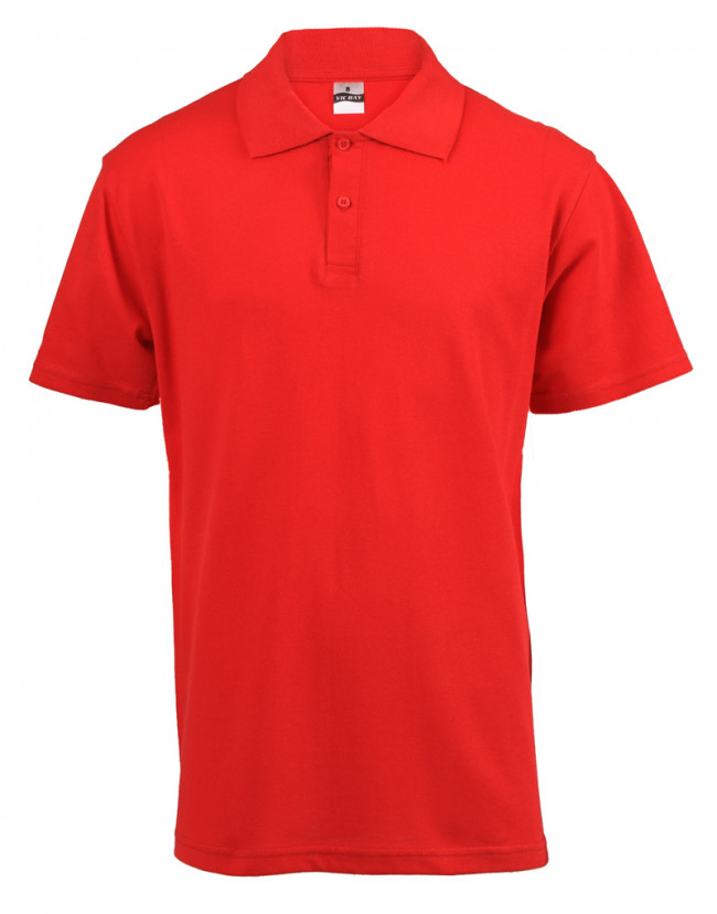 VicBay Mens Polo Pique Golf shirt 180gm - Red from FTS Safety