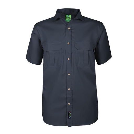 Titan Mens Premium Navy Blue Short Sleeve Workshirt