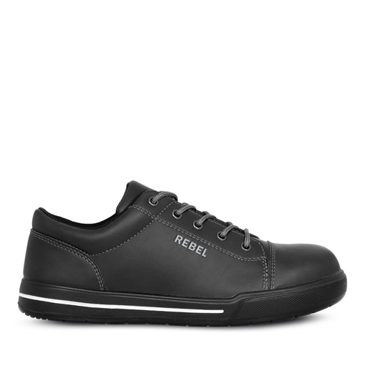 [SPBRE429-BK] Rebel Low Top Black Safety Shoe