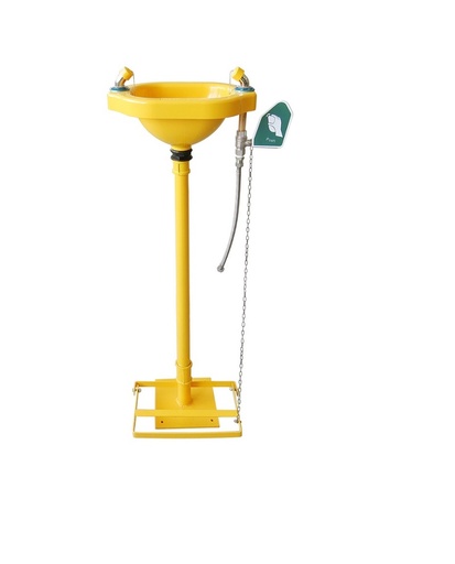 [TSE150-Y] Yellow Pedestal Eyewash Station
