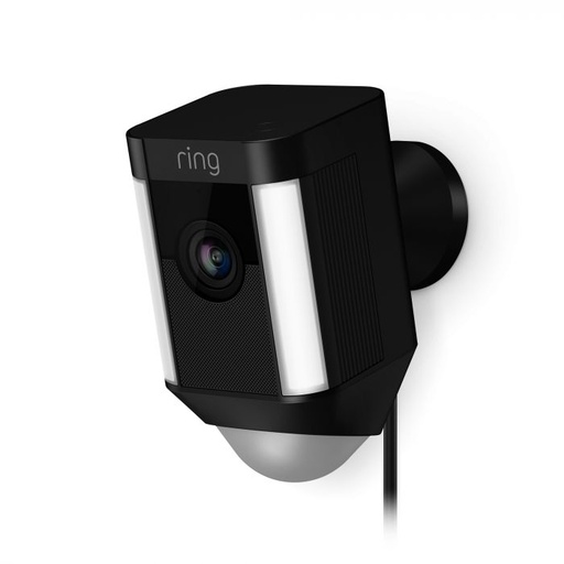 [8SH1P7-BEU0] Ring Home Spotlight HD Security Camera (Wired) - Black