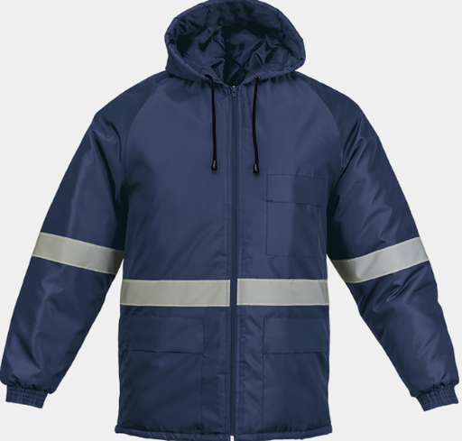 Barron Ground Zero Navy Freezer Jacket with Reflective Tape