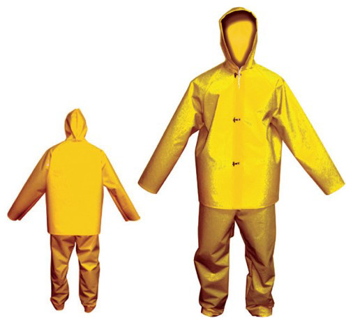 [KVY-PRS300YEL] 2 Piece PVC Rainsuit - Yellow