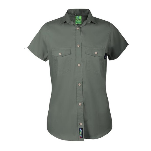 [WSGTT11FA] Titan Ladies  Premium Fatigue Green Short Sleeve Workshirt