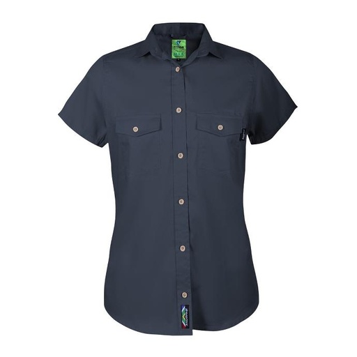 Titan Ladies Premium Navy Short Sleeve Workshirt