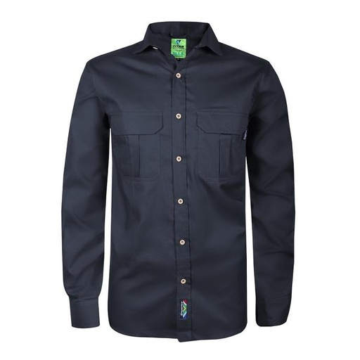 Titan Men's Premium Navy Blue Long Sleeve Workshirt