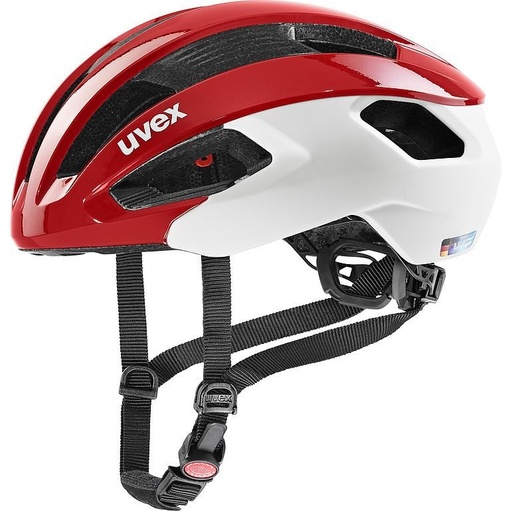 uvex rise cc cycling helmet red white