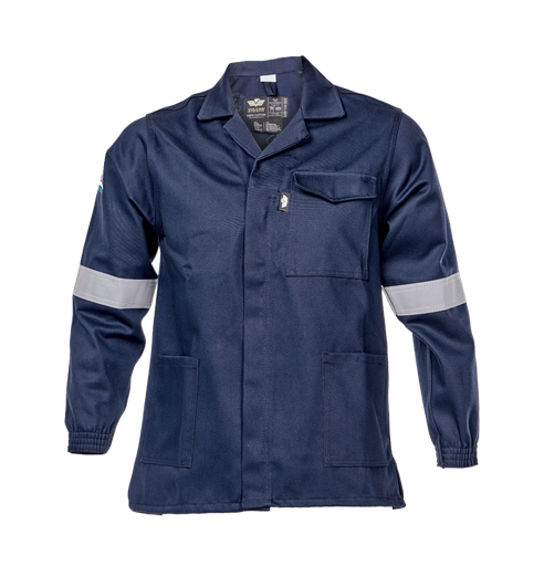 Vulcan D59 Sasol Spec Flame & Acid Resistant Reflective Conti Jacket – Navy Blue