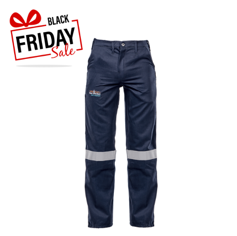 Vulcan Navy Blue D59 Flame/Acid Conti Pants (with Reflective)