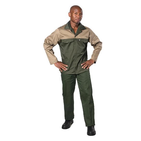 Vulcan 65/35 Two Tone Premium Jackets Olive Khaki from FTS Safety