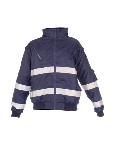 Vulcan Premium Hi viz Winter Bunny Jacket - Navy