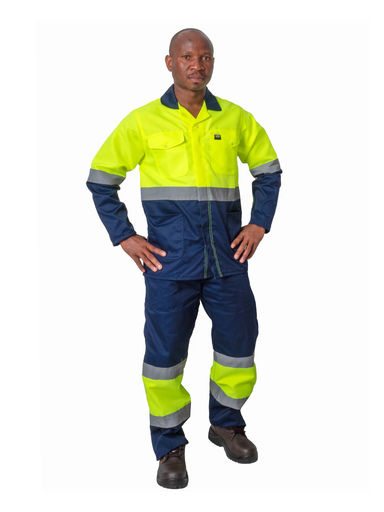Vulcan Premium 65/35 Two tone jacket (Yellow/Navy)