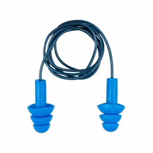 [HE-EPREMDC] REBEL Ear Gear Reusable Metal Detectable Corded Earplugs