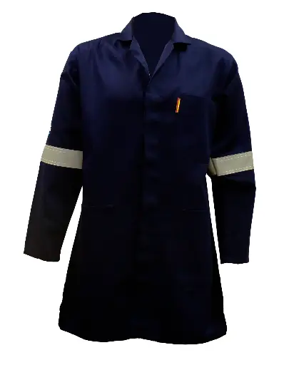 [EDR09JNB] Endurance Flame /Acid Dustcoat 100% Cotton 300gsm -Button Front